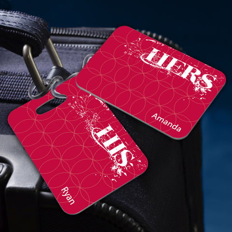 Couples Sojourn Luggage Tag - His & Hers