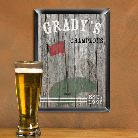 Traditional Sports Man Cave Pub and Tavern Signs - Golf Design