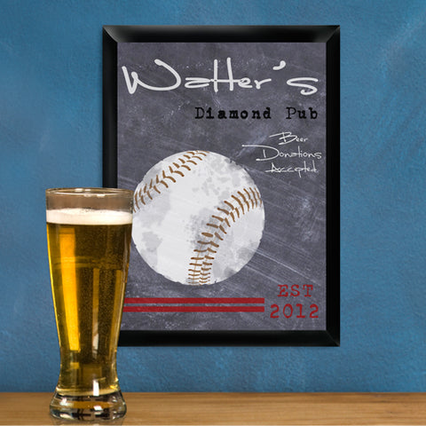 Traditional Sports Man Cave Pub and Tavern Signs - Tavern Baseball