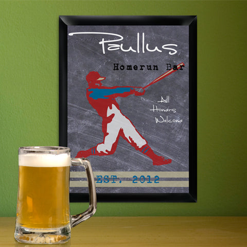 Traditional Sports Man Cave Pub and Tavern Signs - Tavern Homerun