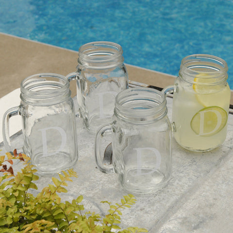Classic Jar Glass Set of Four - PersonalizationPop Test Store