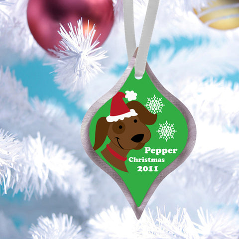 Christmas Ornament - Puppy - PersonalizationPop Test Store