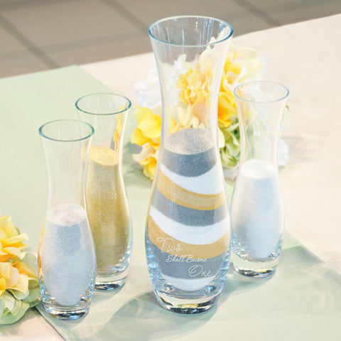 4pc. Two Shall Become One Sand Ceremony Unity Set - PersonalizationPop Test Store