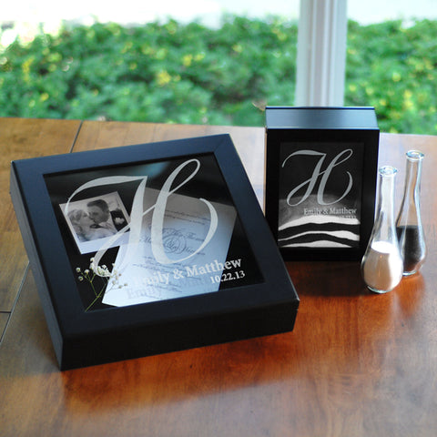 The Wedding Shadow Box Set in Black