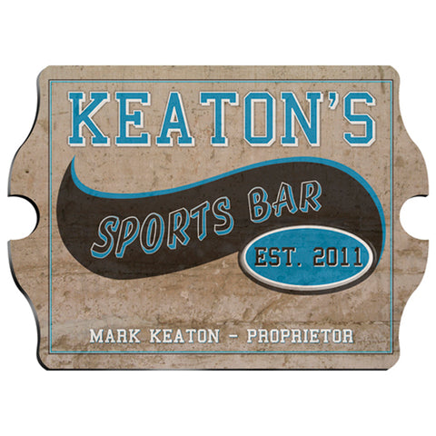 Vintage Series Personalized Sign - Sports Bar