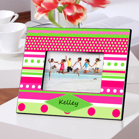 Color Bright Frames - Pink Polka Dot